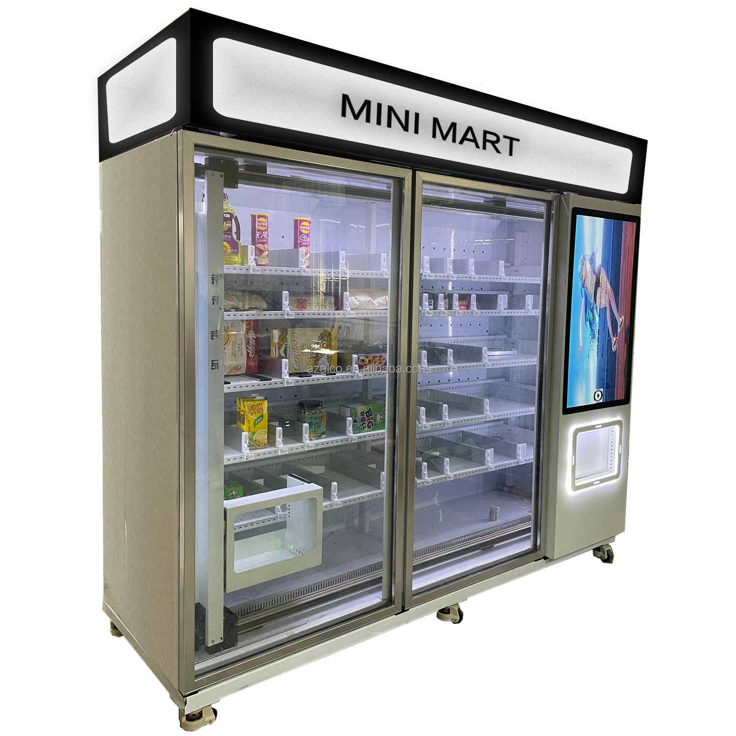 Big size cake vending  vending machine pre-pack food  dispenser kiosk mini mart super marketvending machine