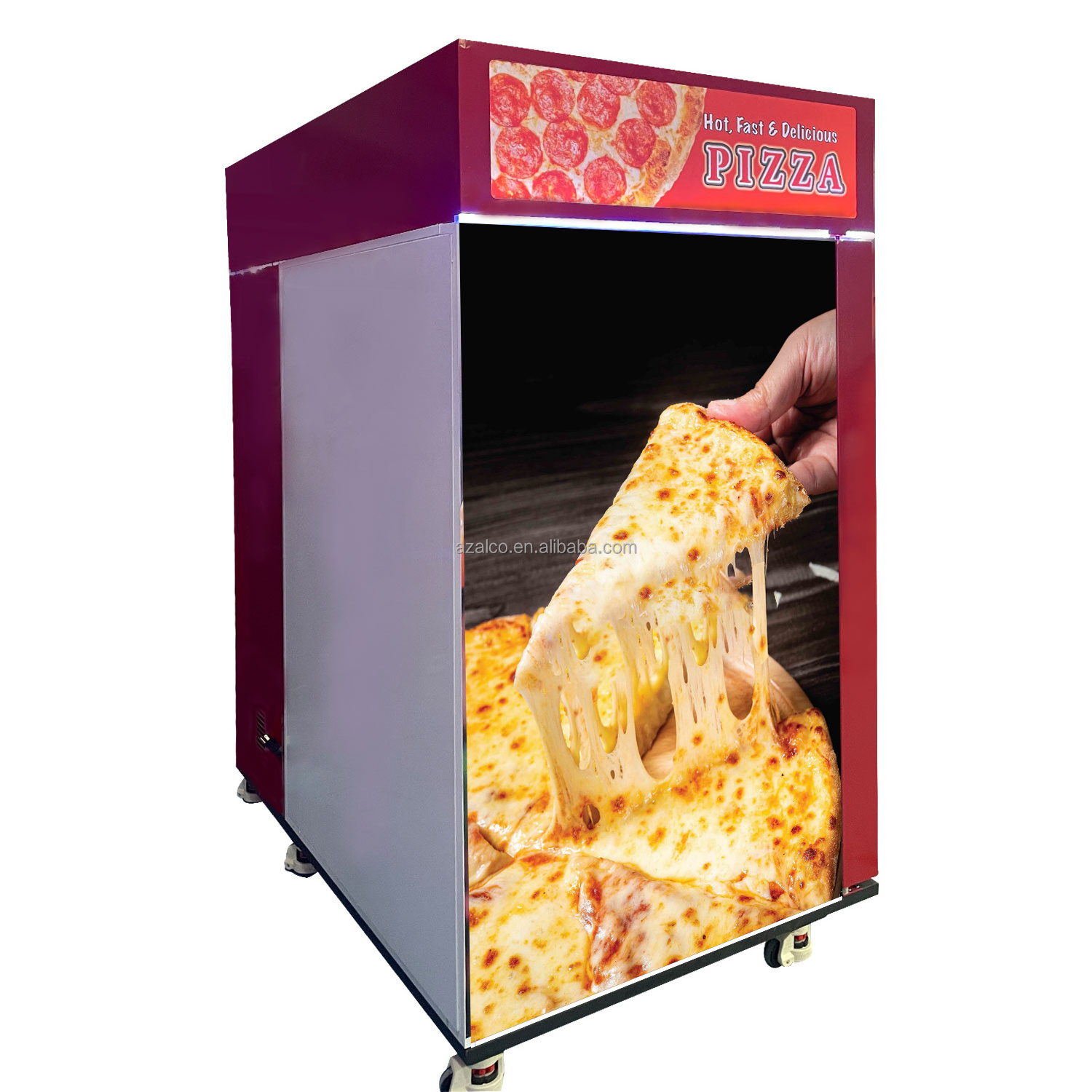 Hot Pizza Making Vending Machine  with bank card reader Outdoor Business Self-service Robot Fast Food Fully Automatic