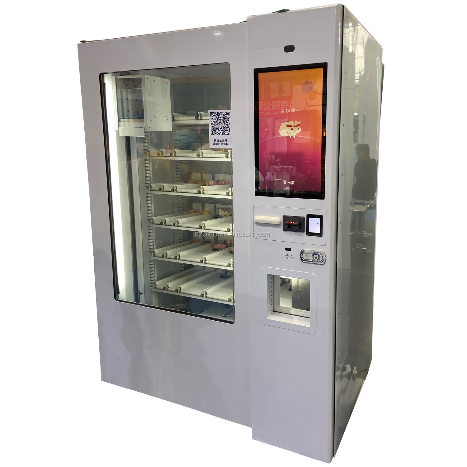 Red Wine vodka whisky Tequila vending machine with lift  and belt system  and ID scanner age verificate black  beer champagne vm