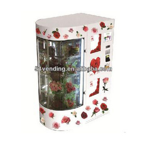 Flower vending machine with RFID WIFI connecting automatic dispenser credit card online pay atm machine