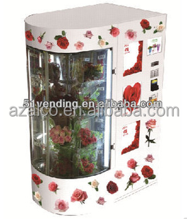 Flower vending machine with RFID WIFI connecting automatic dispenser credit card online pay atm machine