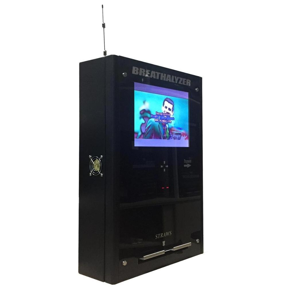 Smart breathalyzer vending machine with free play key with wifi USB charge port