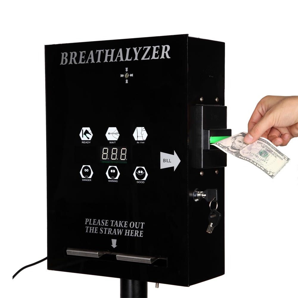 2015 Bill Operated Vending Breathalyzer Supplier halitosis Gas detect vending machine