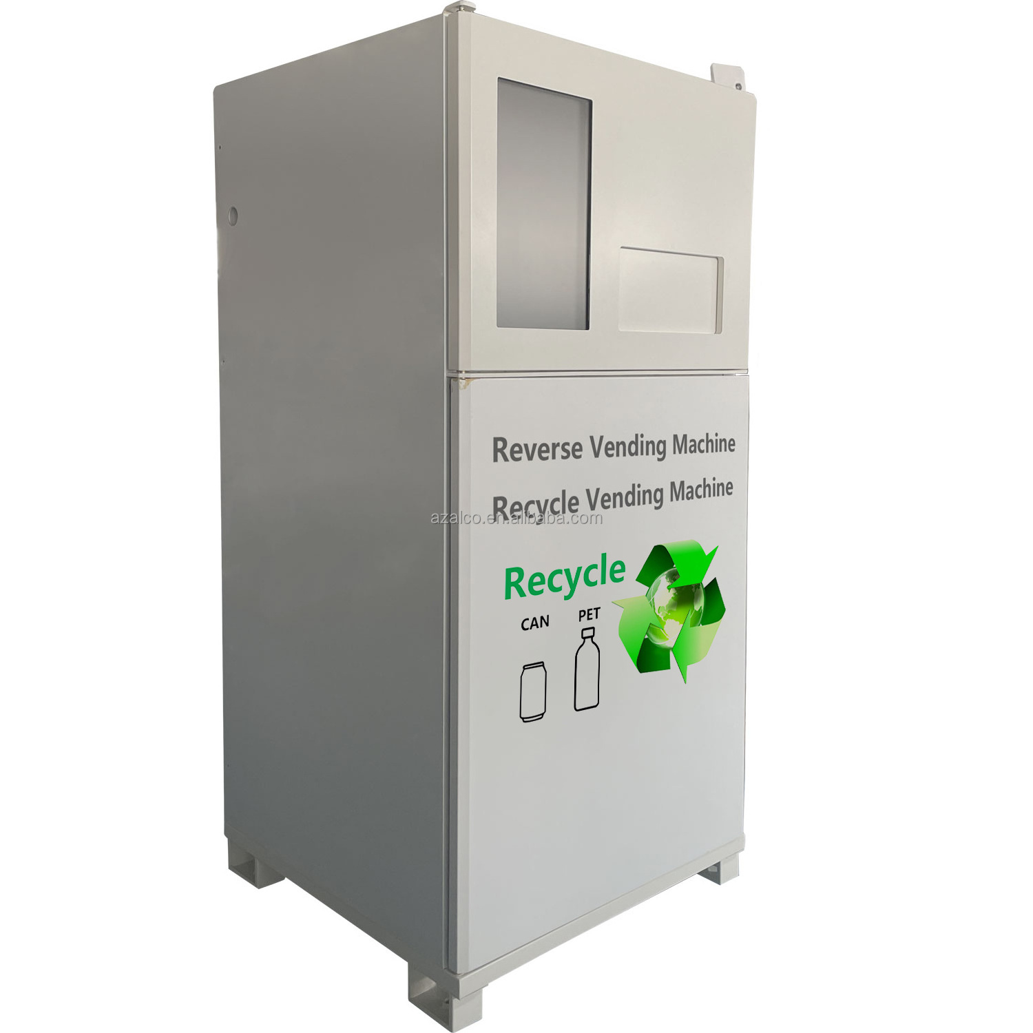 Automatic reverse vending machine recycle PET bottles Can big storage  device with compact function full software