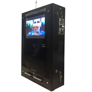 Coin operated smart breathalyzer vending machine with credit card reader Port for America