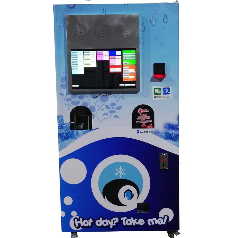 New 7x24 hours Self-service Automatic Ice Cream Vending Machine With Bill and Coin Acceptor