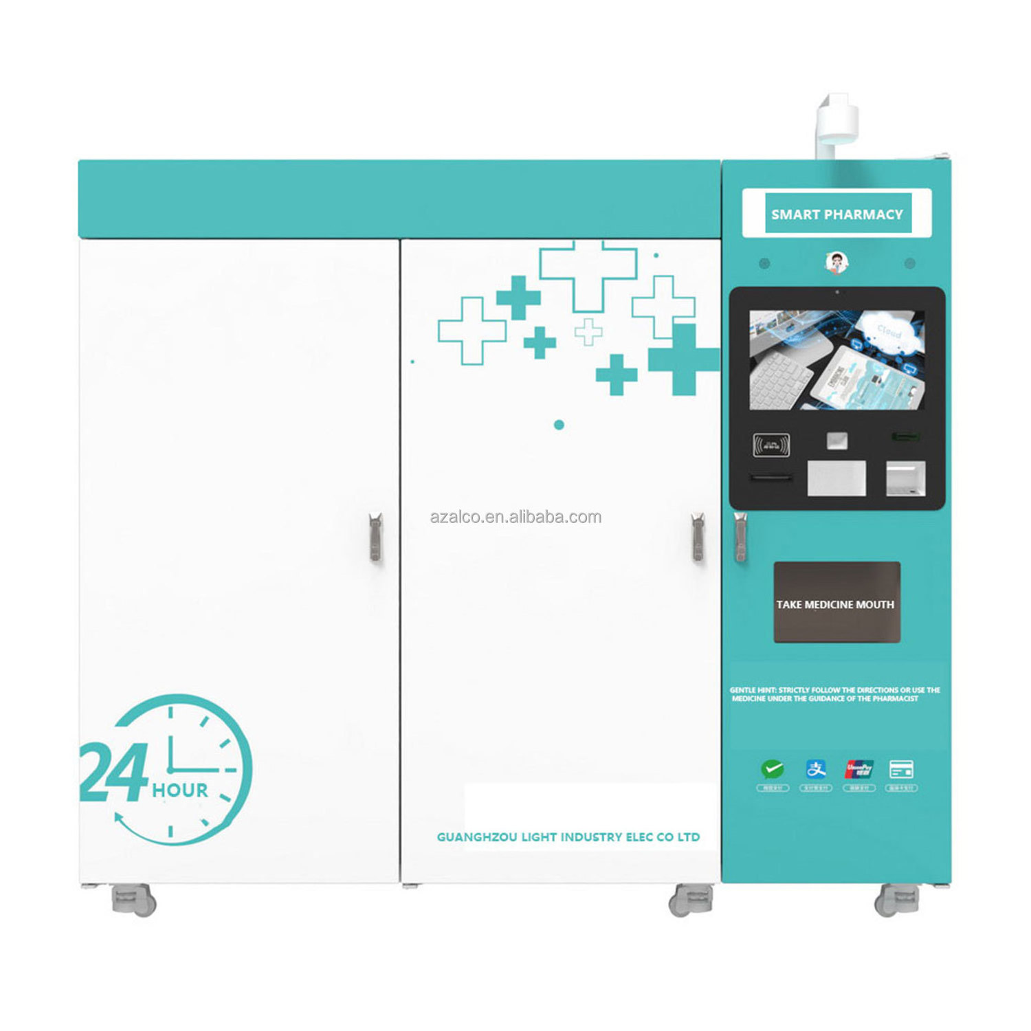 Bigger capacity touch screen smart pharmacy vending machine for medical items wifi aire acondicionado vending machine