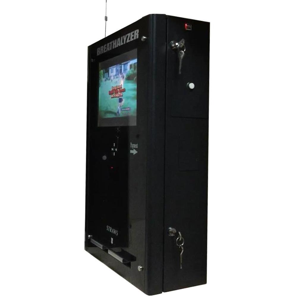 Smart breathalyzer vending machine with free play key with wifi USB charge port