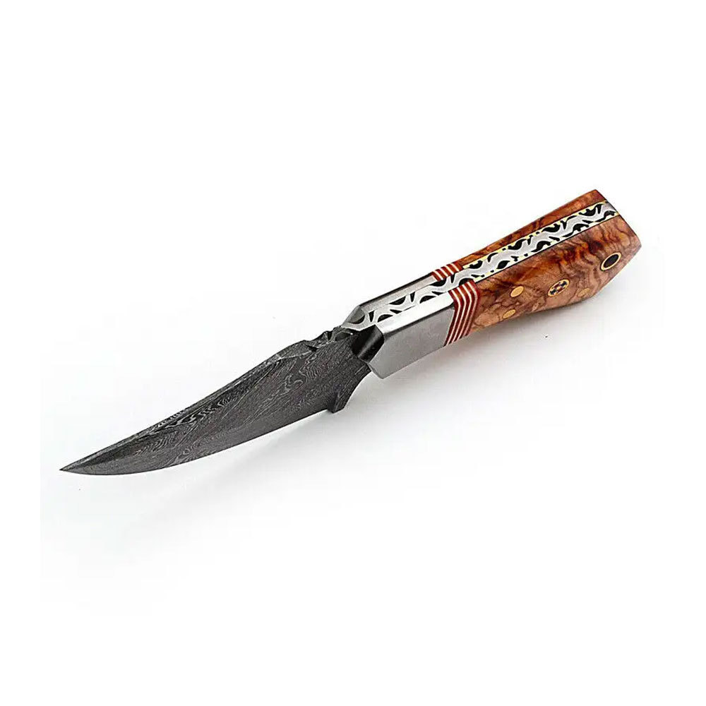 Cheap Price 2023 Light Weight OEM ODM Latest Design Damascus Steel Material Hunting Knives In Solid Color