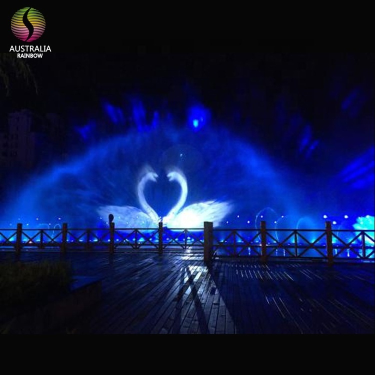 3D Hologram Water Screen Fountain Music Dancing Water Screen Fountain Show