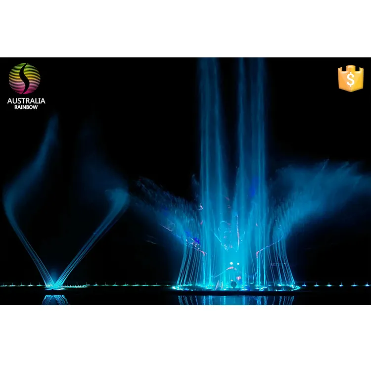 Outdoor Large Lake 60M Long Laser Water Screen Movie Decoration Music Dancing Floating Fountains for Large Pond