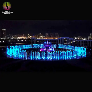 Unique Free Design Outdoor Diameter 70M Funny Musical Dry Floor Dancing Lights with Fountain