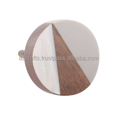 Pearl Wood and Resin Modern Drawer Knob Modern Cabinet Knobs