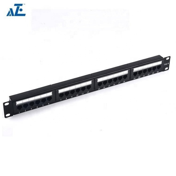 Cat6 Utp Copper 24 Port Patch Panel Network 1u Blank Patch Panel