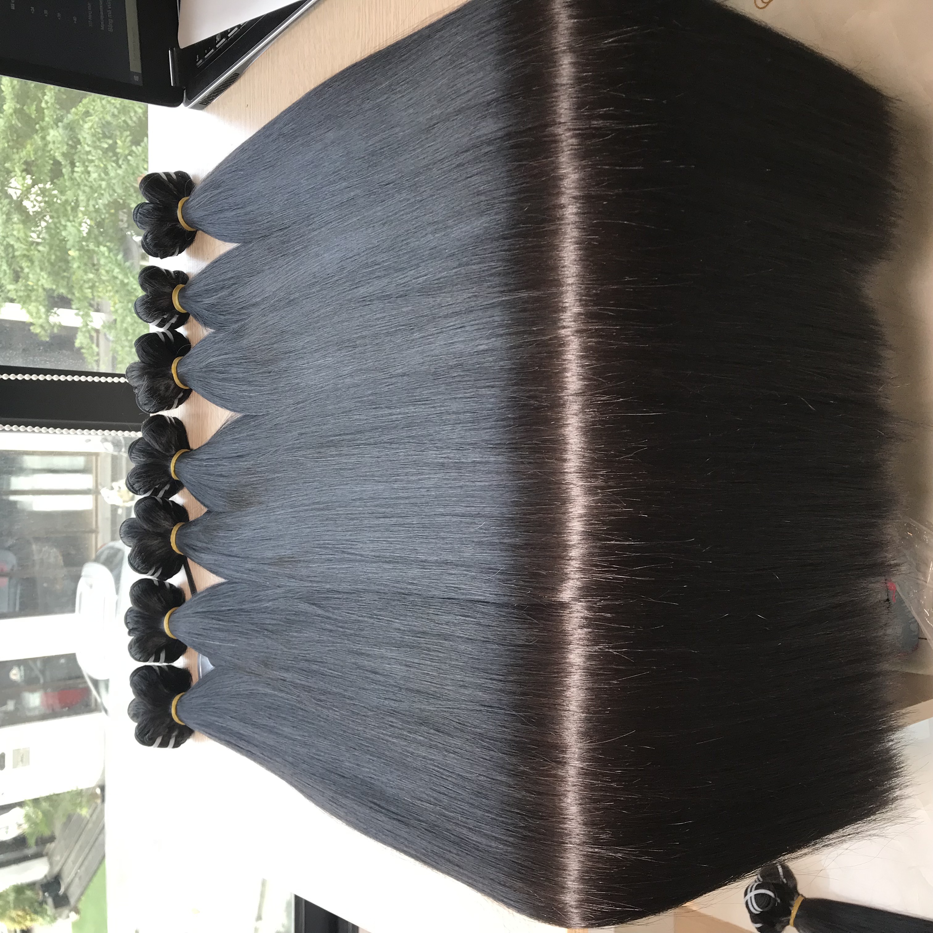 Human Hair Bundles Raw Vietnamese Hair Mirror Bone Straight Large Stock Top Quality Virgin Hair Fast Shipping