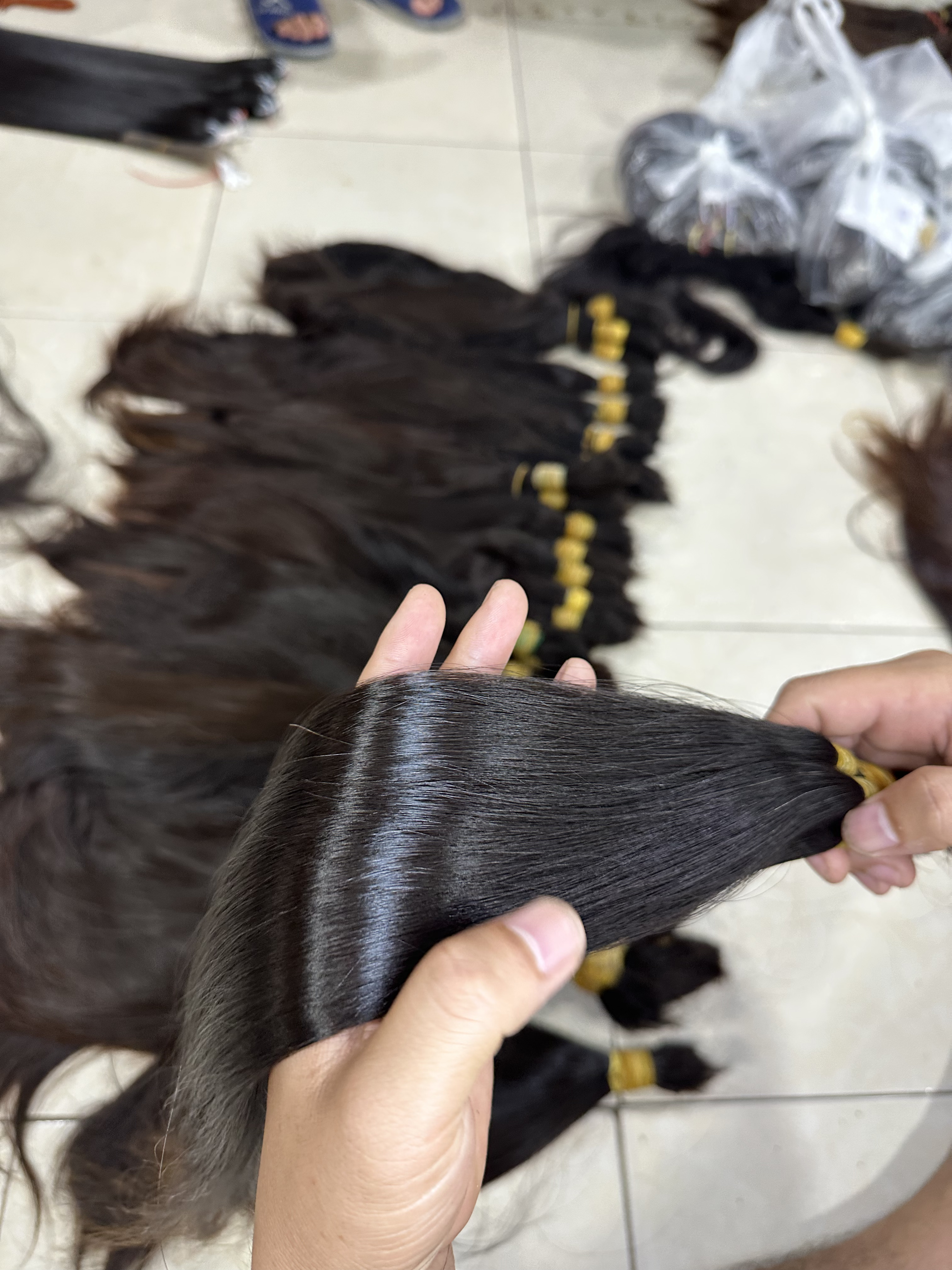 Best Selling Cambodia One Single Donor Raw Cuticle Aligned Hair Extensions Human Hair 100% Thick and Healthy End