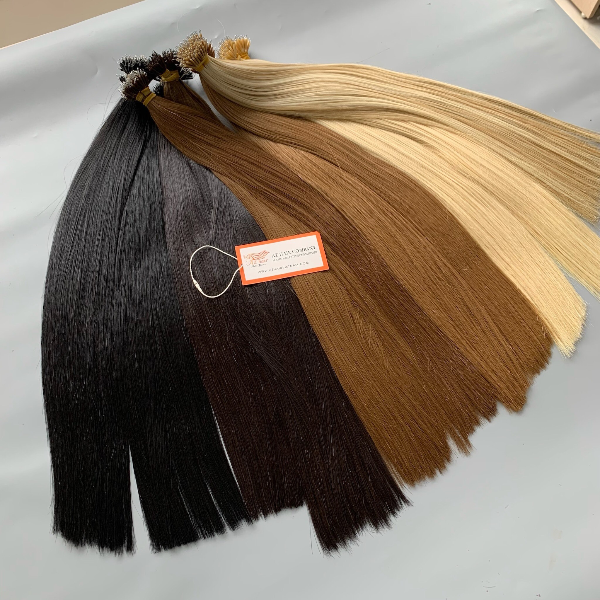 Wholesale Remy Vietnamese Nanotip Human Hair Extensions Micro Link Raw Virgin Hair Pre Bonded Nano Tip Hair Extensions