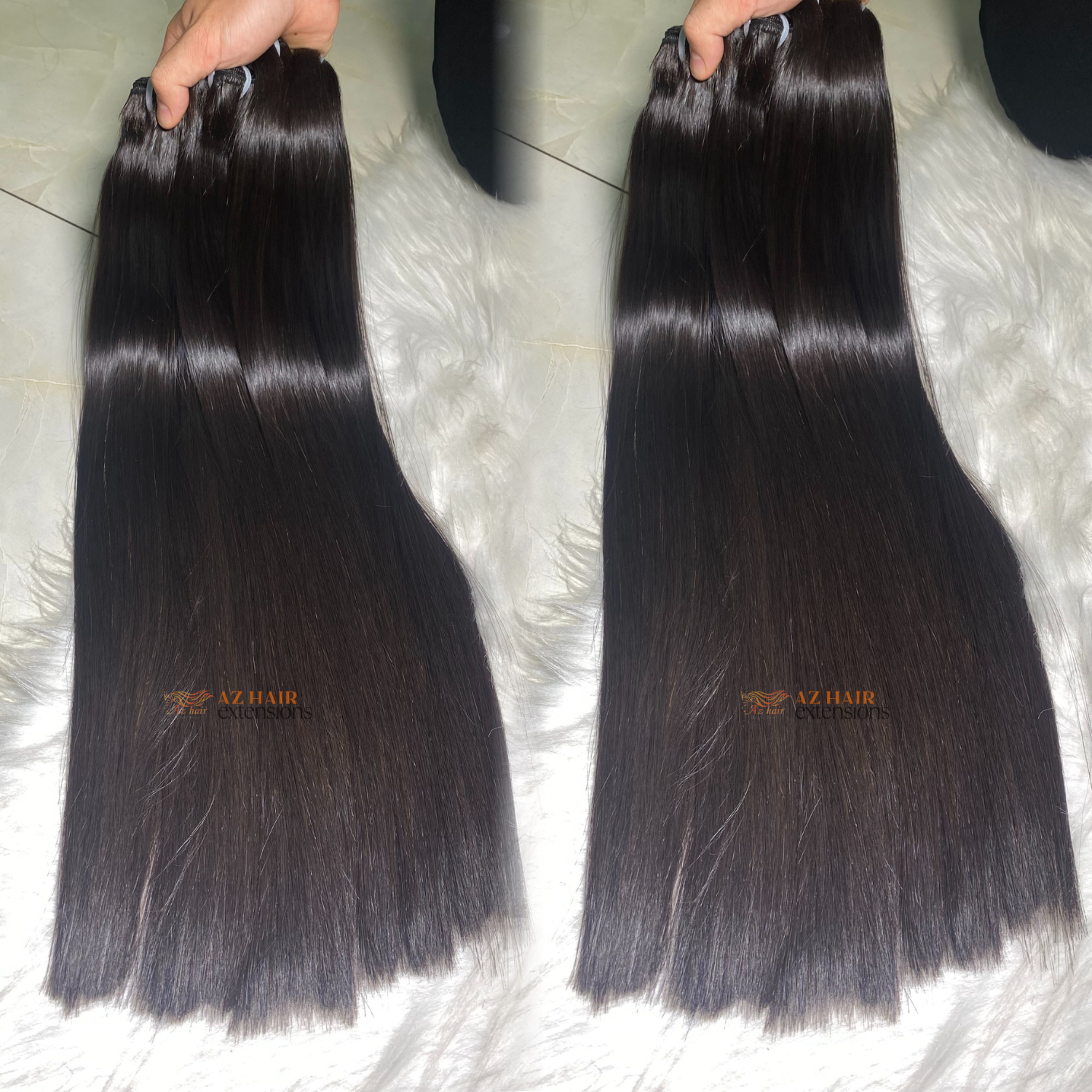 Raw Vietnamese Hair Weft Silky Bone Straight Cuticle Aligned Factory Price Cut From 100% Real Unprocessed Hair