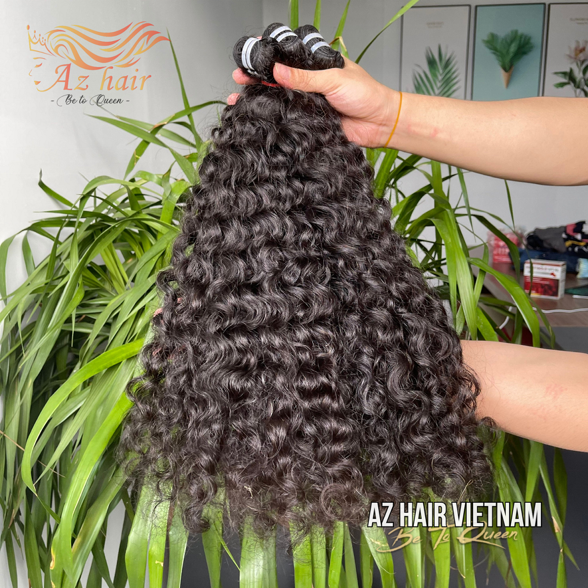 Raw Burmese Curly Double Drawn Vietnamese Raw Human Hair Burmese Hair High Quality Factory Wholesale Price