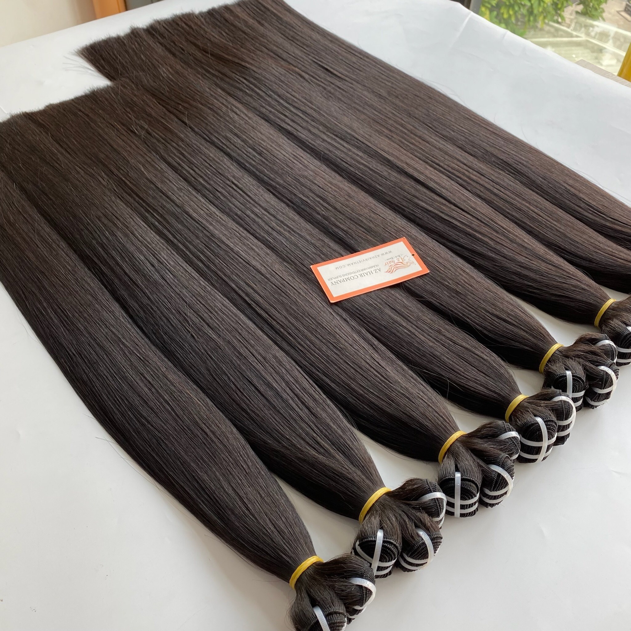 Cheap Price Bone Straight Hair Extensions Wholesale Remy Vietnamese 100% Human Hair Double Drawn Pure Raw Virgin Raw Hai