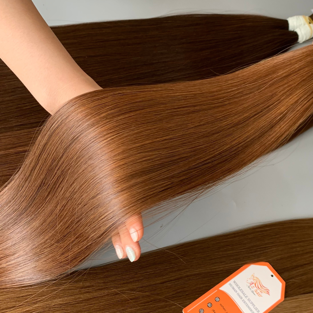 Hair Bulks Top Grade 100% Human Vietnamese Hair Extensions Virgin Raw Hair Weaving From Vietnam Wholesale Price