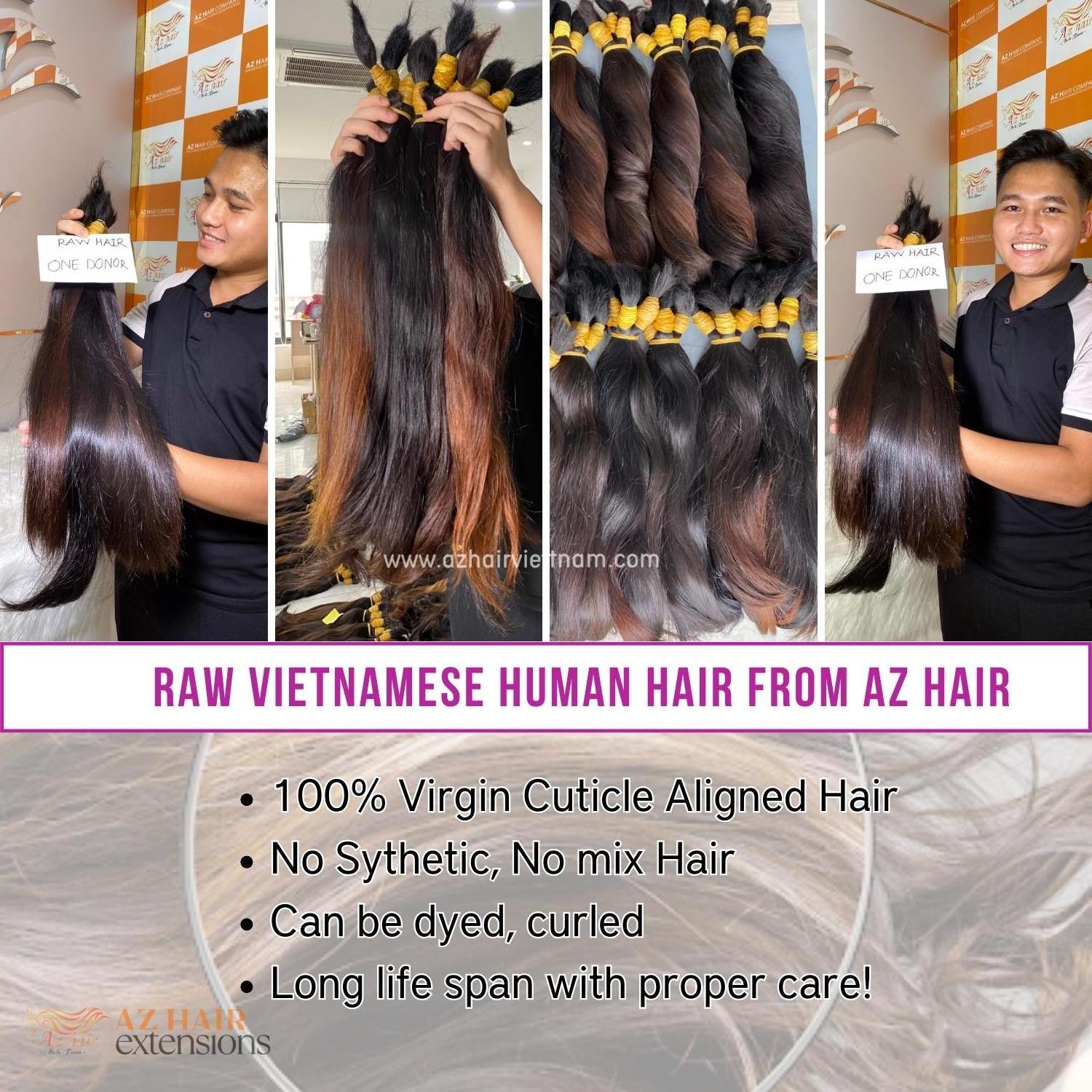 Wholesale Price Vietnamese Raw Hair Bundles 100% Human Hair In Bulk Virgin Cuticle Aligned Hair