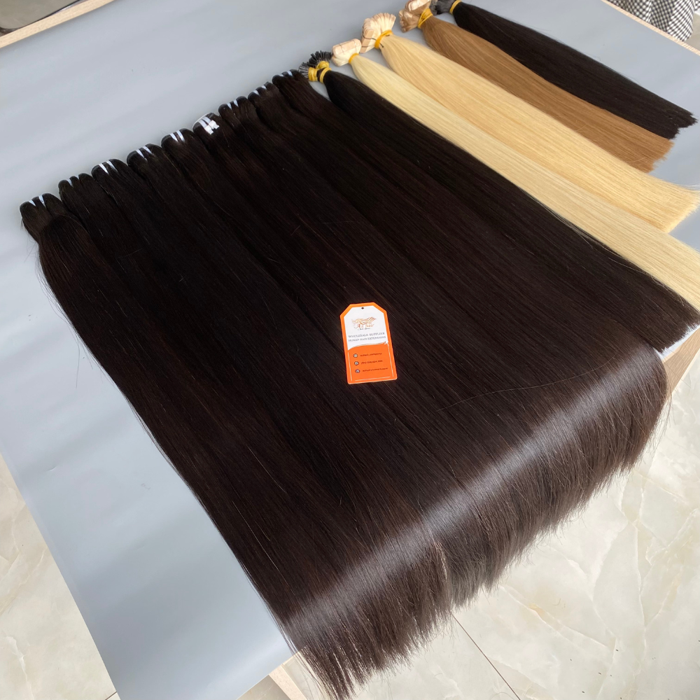 Cheap Wholesale Price FedEx Ship Raw Remy Natural Slavic Russian Human Hair Extensions Bulk Hair