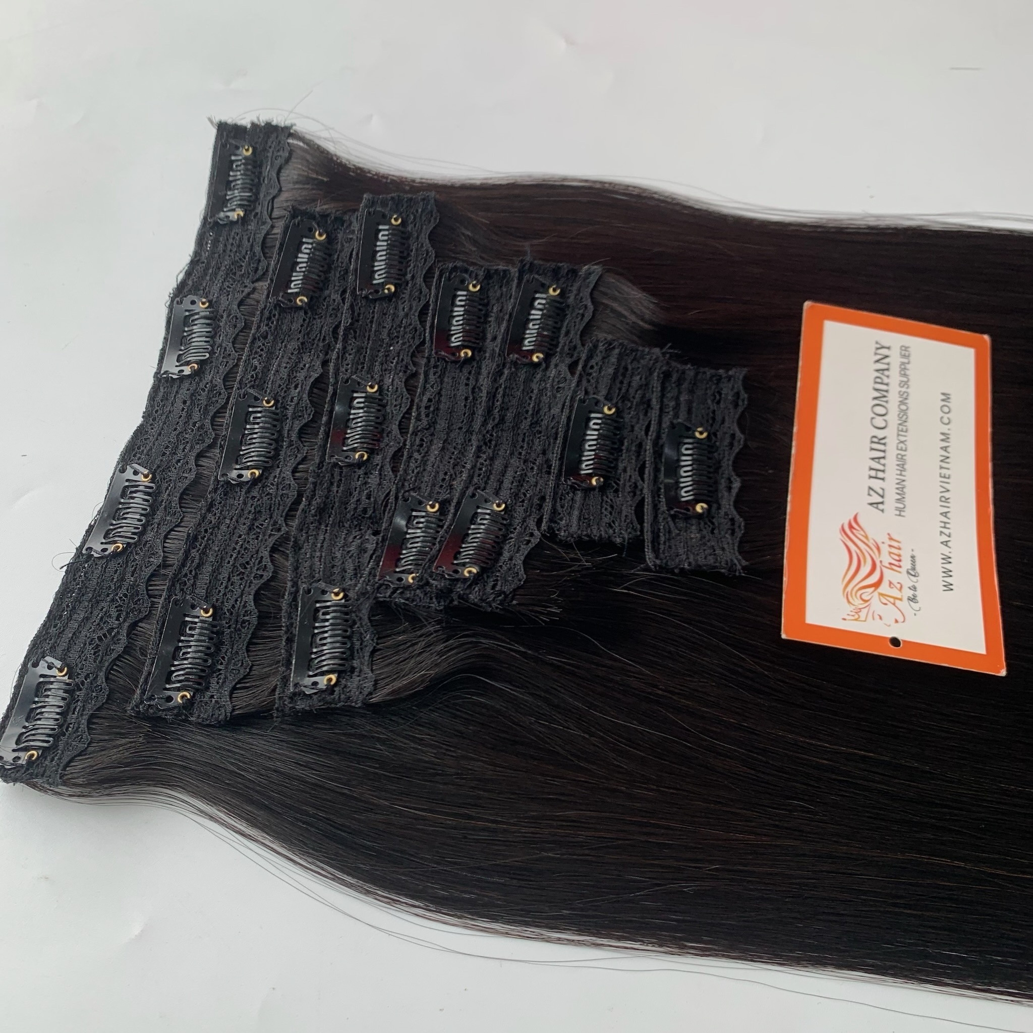 Top Selling Virgin Cuticle Aligned 100% Human Hair, Genius weft Clip In Hair Extensions Vietnamese Raw