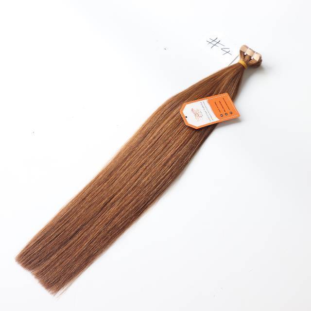 Raw Vietnamese Tape In Human Hair Brown Color Best Quality Hair Extensions on Summer Free sample raw hair extensions