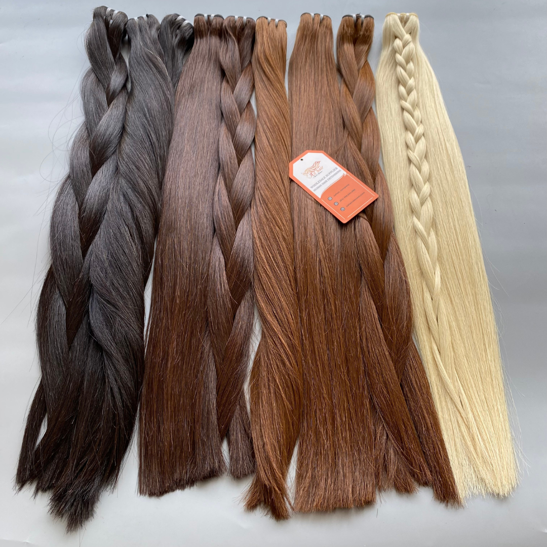 Wholesale Asian Pu Leather Weft Double Tab Weft Double Hair Extensions Drawing Virgin Hair Hole Genius Weft