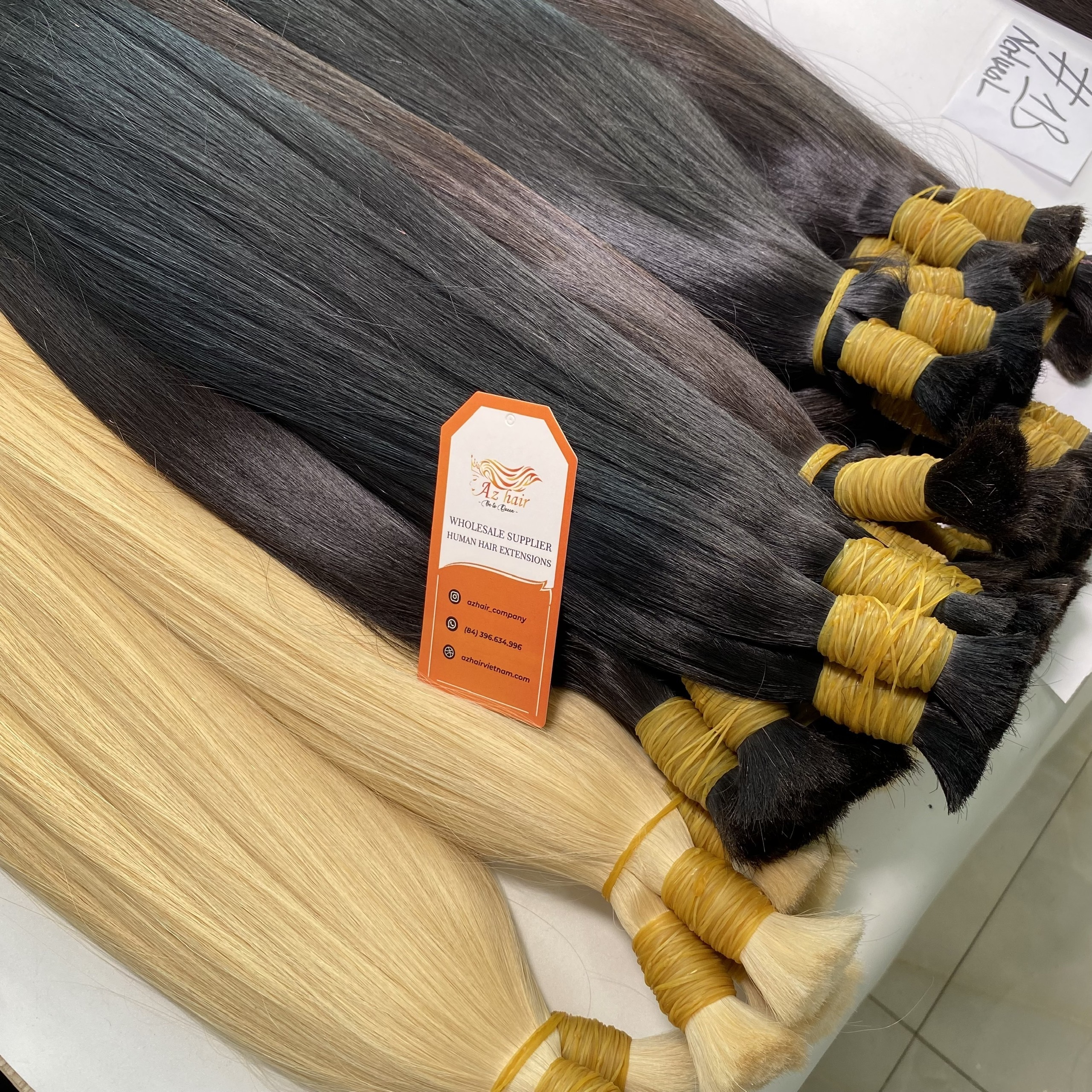 Wholesale supplier Human Bulk hair bundles Factory prices Vietnamese hair 100% natural materials straight silky hair