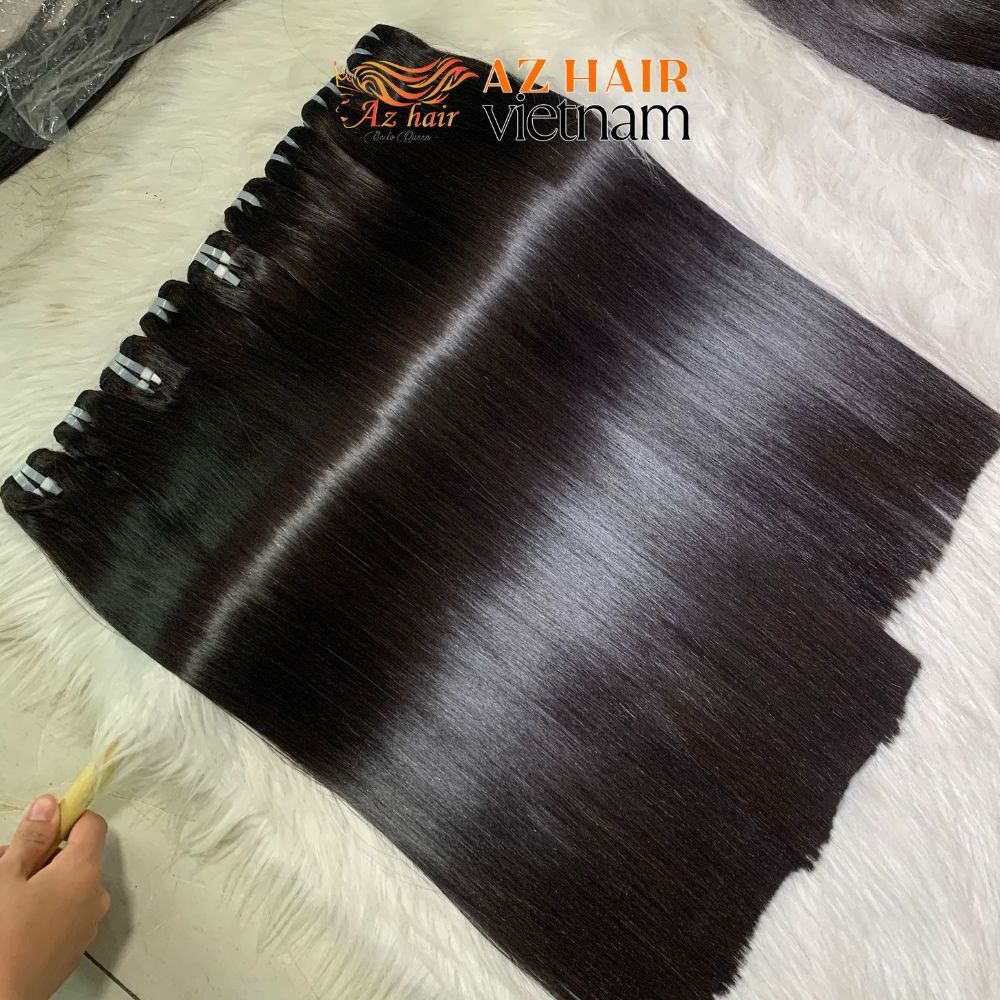 Weft Vietnamese Raw Hair Cuticle Aligned Super Double Drawn Weft Hair Extensions From Factory Hair Vendor