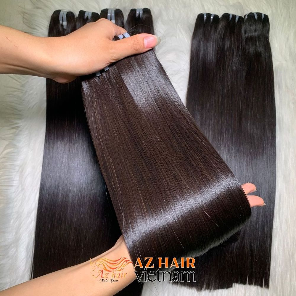 Weft Vietnamese Raw Hair Cuticle Aligned Super Double Drawn Weft Hair Extensions From Factory Hair Vendor