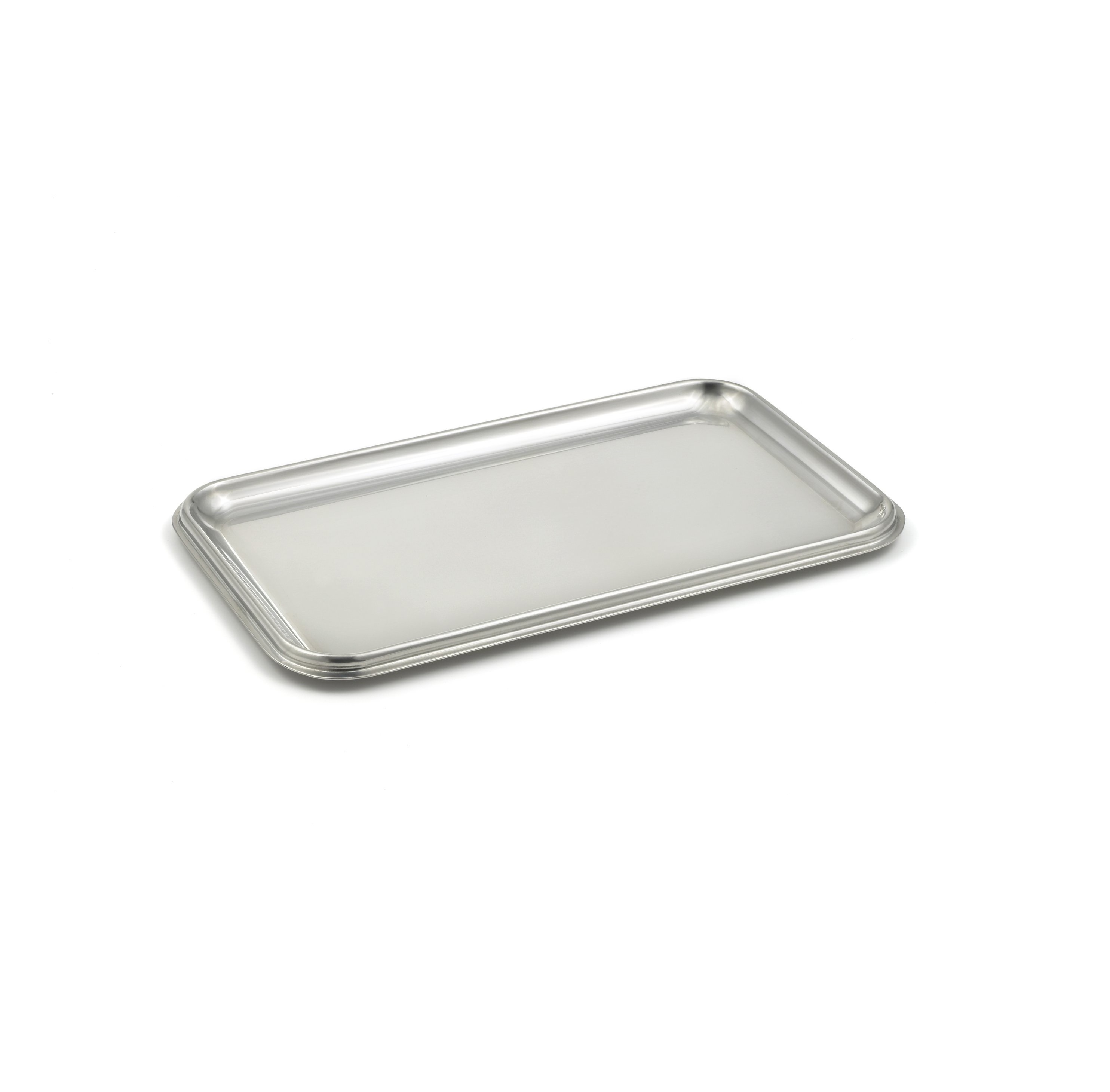 High End Stainless Steel Tray High Standard Quality Bar Serving Steel Royal Design Tray Square Shape Steel Tray For Luxury Hotel