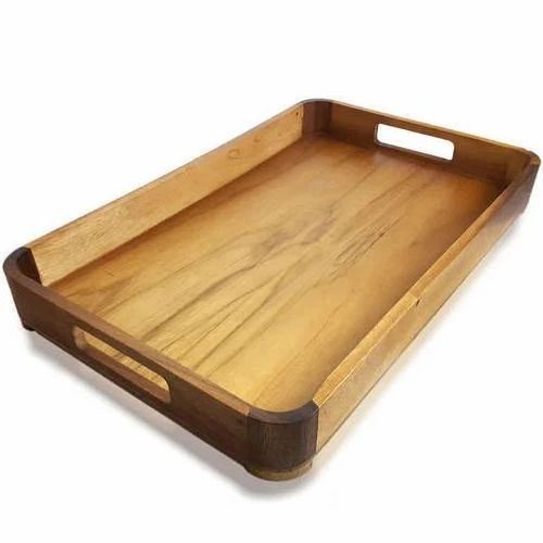 Top Selling high quality Designer Wooden Tray wholesale With handle Latest Serving Wood tray square Shape Customized Packing