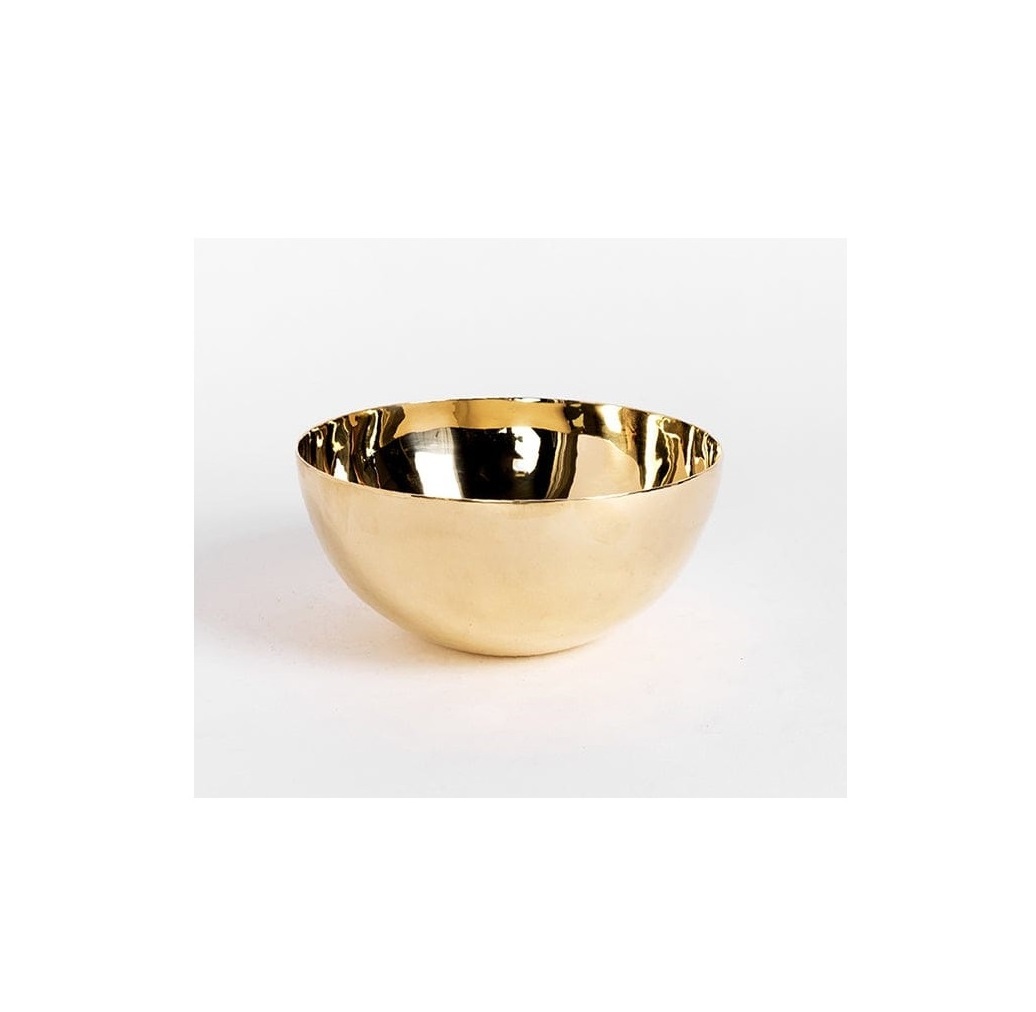 Brass Punch Bowl New Arrival Kitchen And Table Top Dinnerware Brass Round Design Gold Color Bowl For Serving Fruits Bowl