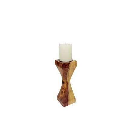 Solid Wood Candle Holder For Festival Farmhouse Wedding Decor Handmade Product Dining Table Kitchen Wood Candle Holder Pillar