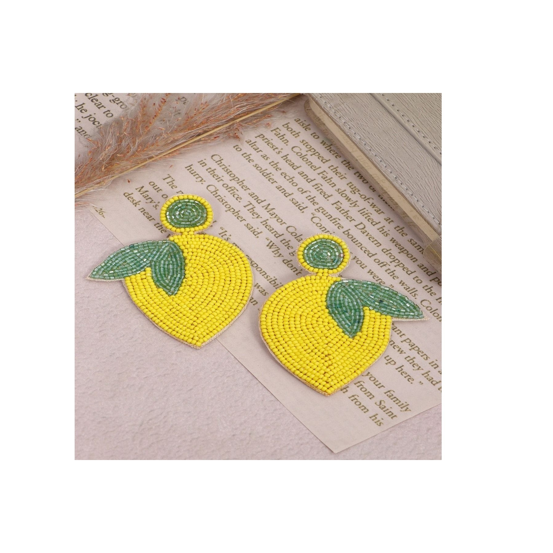 Modern Look Hand Made Round Shape Embroidery Earrings Home Daily Use Good Quality Girls And Women Earring Party For Best Selling