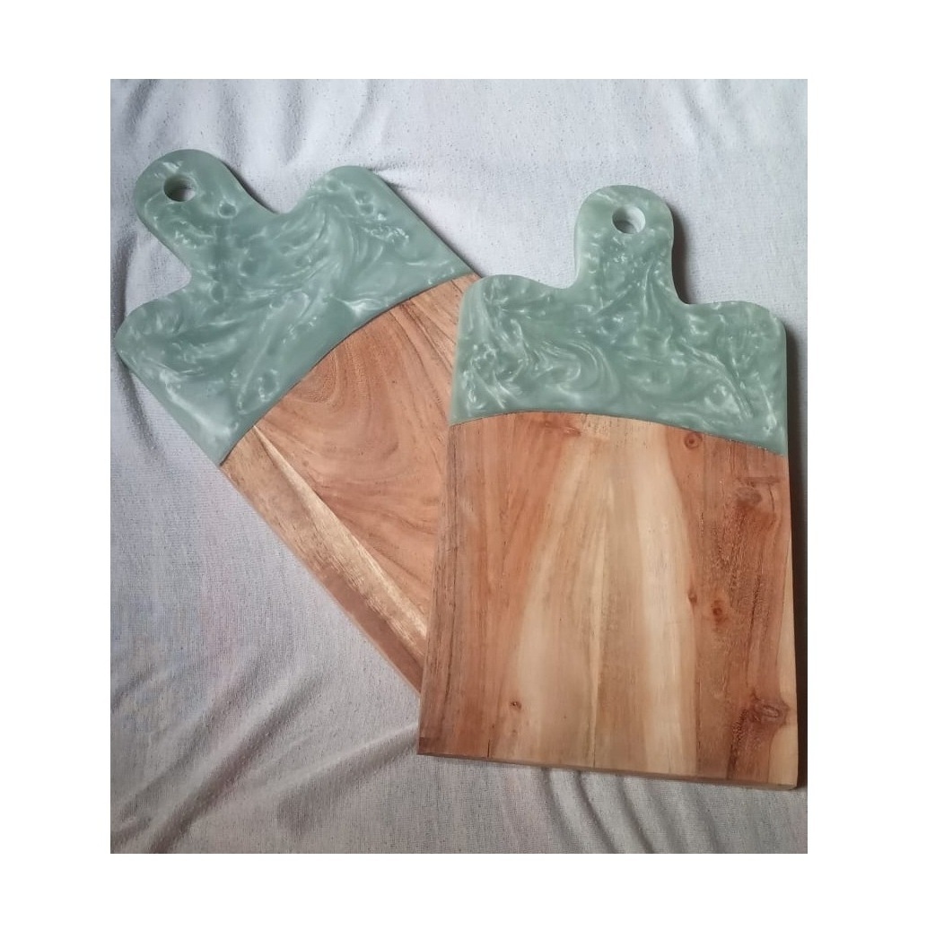 Top Quality Wooden And Resin Chopping Board Home Hotels Fruits And Vegetables Food Chopping Block Customized Packing