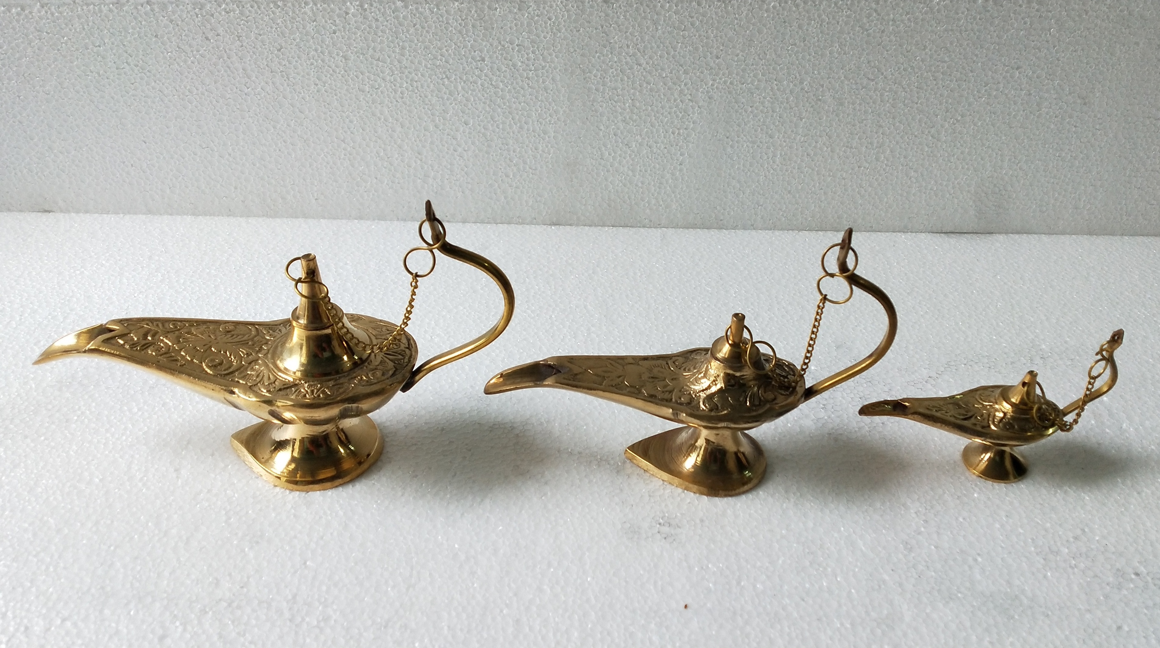 Genie Lamp Brass Incense Burner