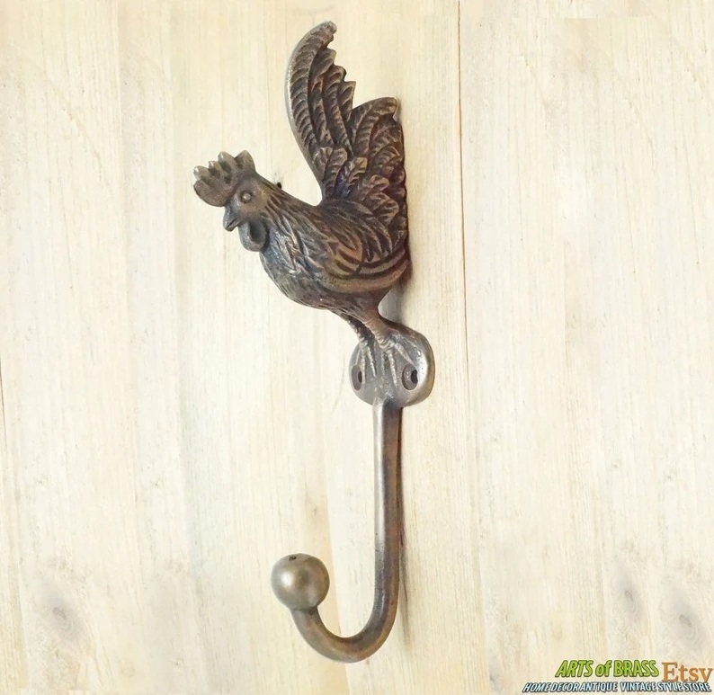 Brass Queen Bee Single Hook Design Coat racks Queen Bee Wall hook Decorative Gift Handicraft Hooks Hangers