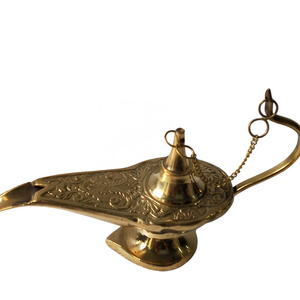 Genie Lamp Brass Incense Burner