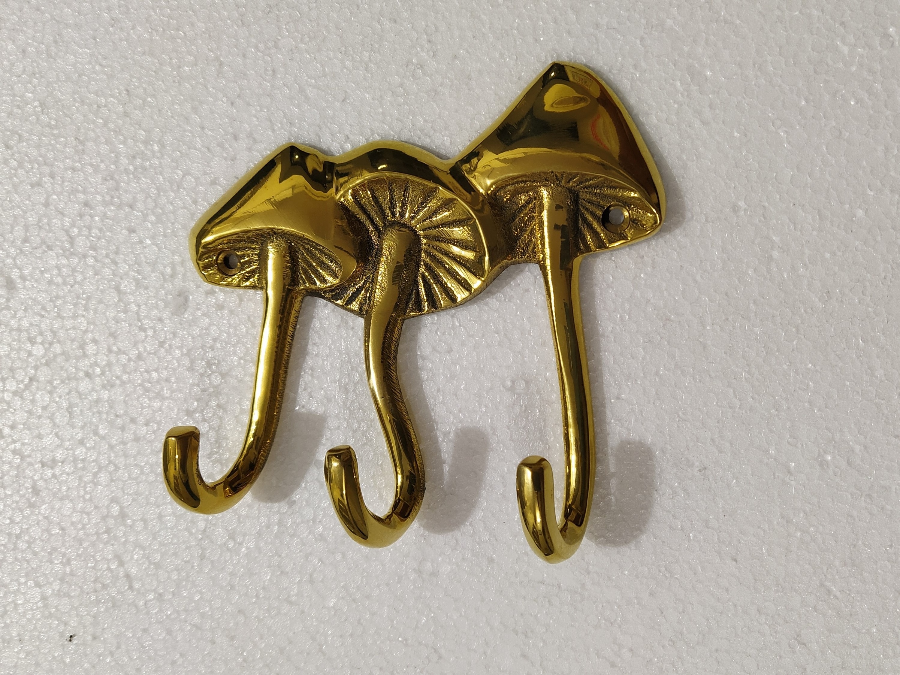 Brass Mushroom Wall Mount Hooks Key Rack Towel  bathroom Hook Decorative Hooks