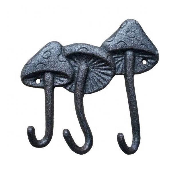 Brass Mushroom Wall Mount Hooks Key Rack Towel  bathroom Hook Decorative Hooks