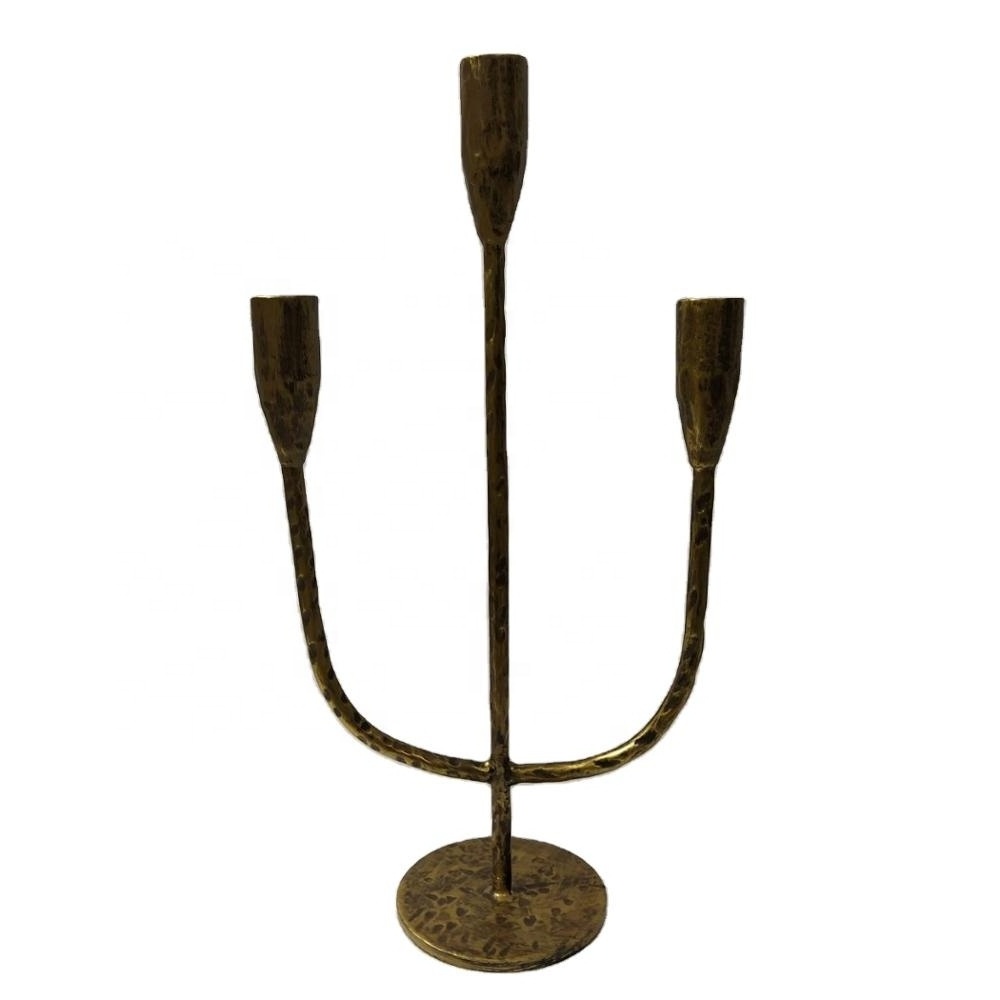 Iron candle holder 15 inches Customized Table Dinner Decorative Metal Candlestick Holder Candle Holder On Sale