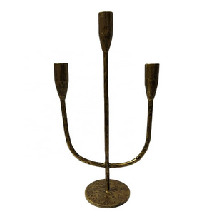 Iron candle holder 15 inches Customized Table Dinner Decorative Metal Candlestick Holder Candle Holder On Sale