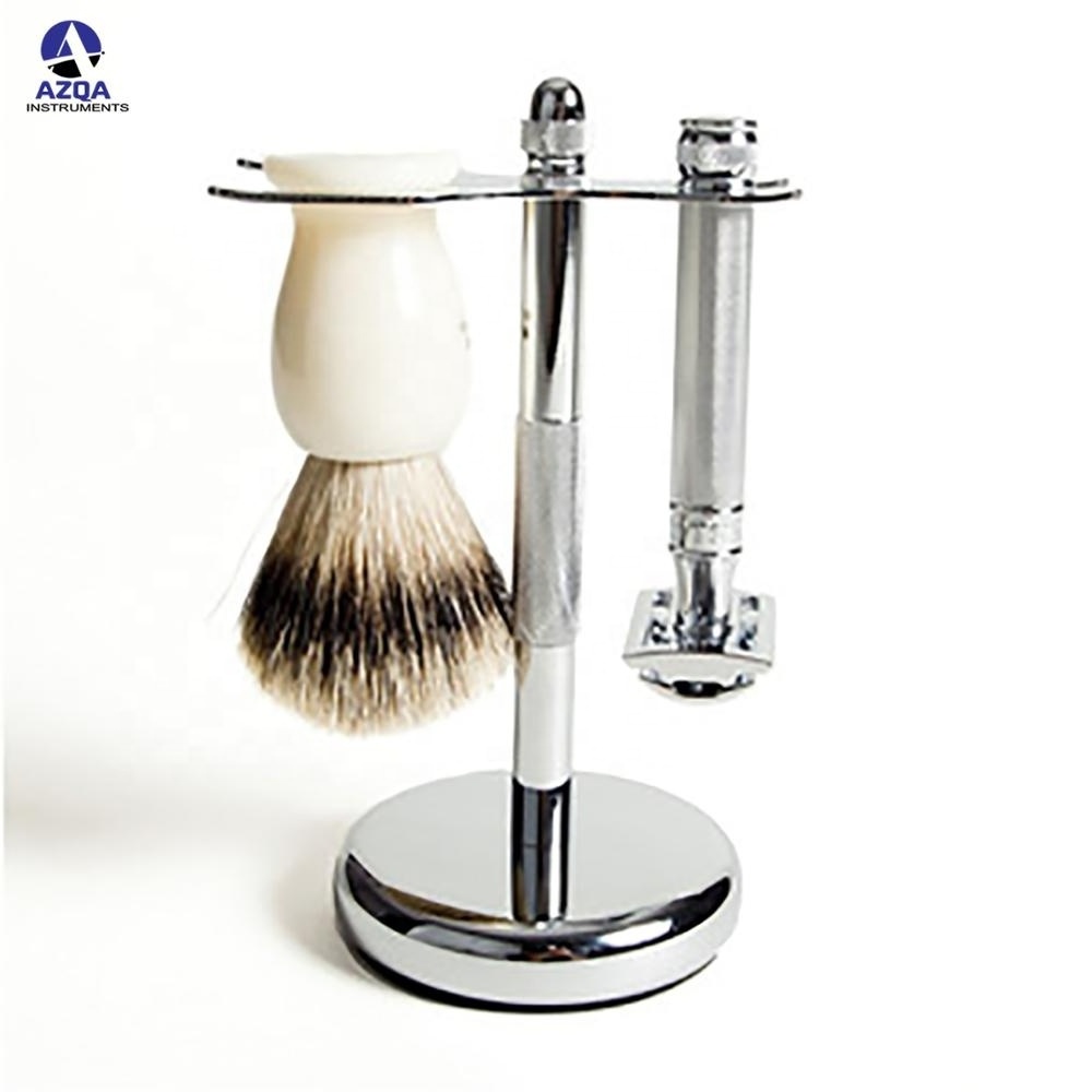 Custom Beauty Saloon And Personal Tools Kits Stainless Steel Clean Shave Kit Barber Shop Shaving Set with Stainless Steel