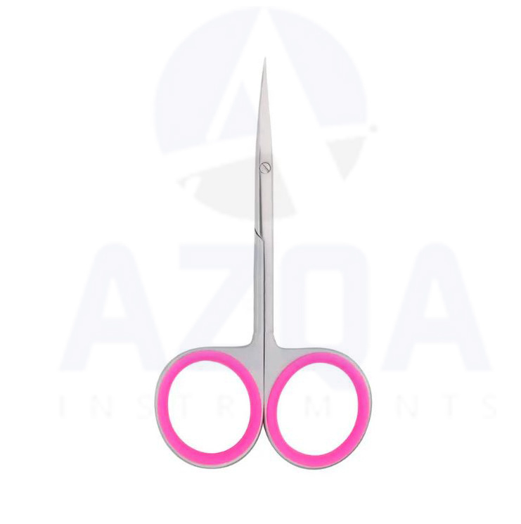 Personal cuticle and nail care manicure scissors stainless steel Russian cuticle scissors with curved tip blade