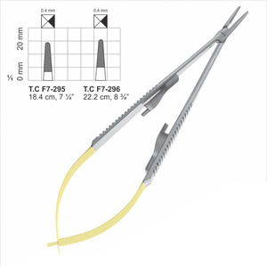 Professional Use Castroviejo Needle Holder Forceps With TC and gold handle Made in Pakistan