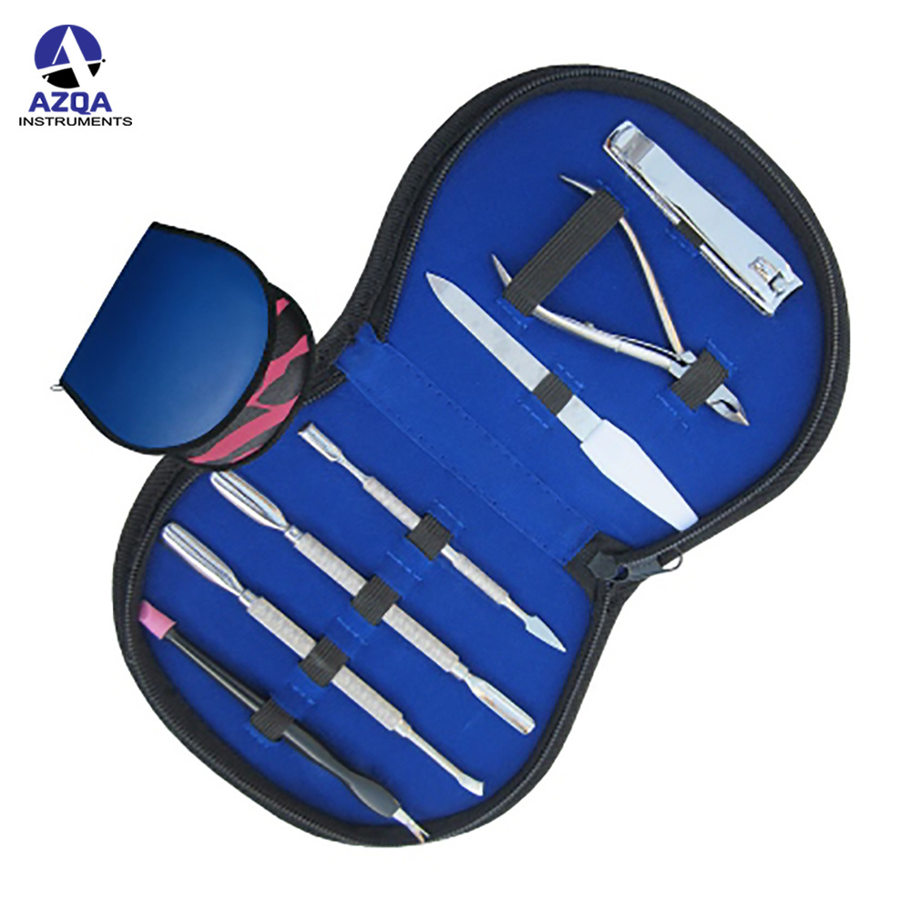 Wholesale high quality manicure pedicure kit Travel Hygiene Kit Stainless Steel Cutter Pieces Ladies Manicure Pedicure Red